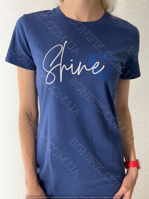 Домашнее женское синее платье "Shine" (16323) (арт. 1761) Кривой Рог - изображение 2