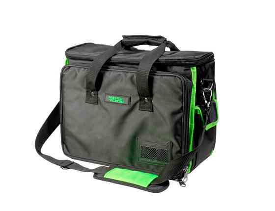 Сумка для инструментов монтерская MASTERTOOL 400х180х310 мм 30 карманов усиленное дно съемный ремешо Харків