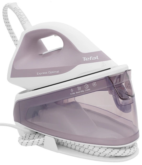 Утюг с парогенератором Tefal Express Optimal SV4111E0 2200 Вт серый Київ - зображення 1