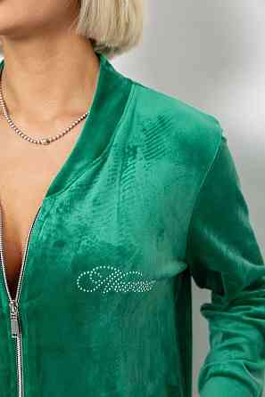 Халат жіночий велюровий на блискавці | Зелений | Новий. Одесса