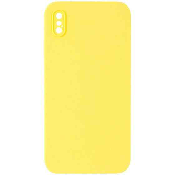 Чехол Silicone Case Square Full Camera Protective (AA) NOLOGO для Apple iPhone X / XS (5.8") Херсон