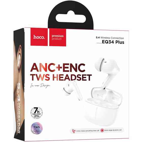 Беспроводные TWS наушники Hoco EQ34 Plus Rima ANC (App) Херсон