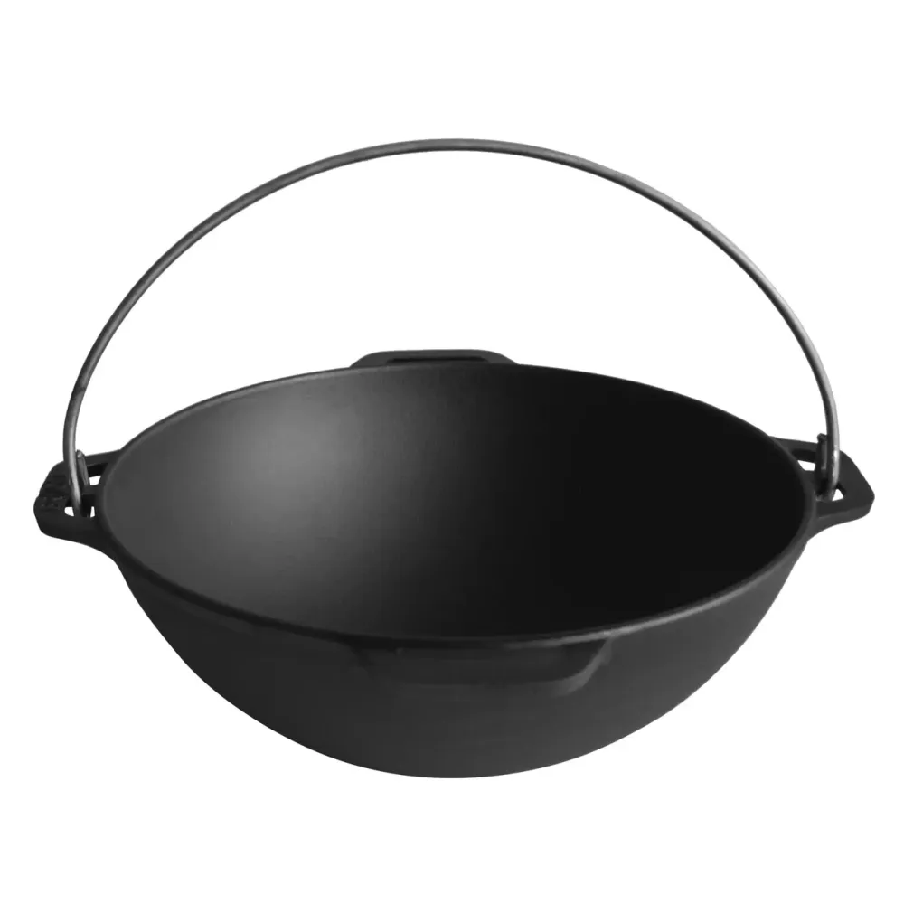 Казан азиатский с чугунной крышкой-сковородой 12л Харків - зображення 2