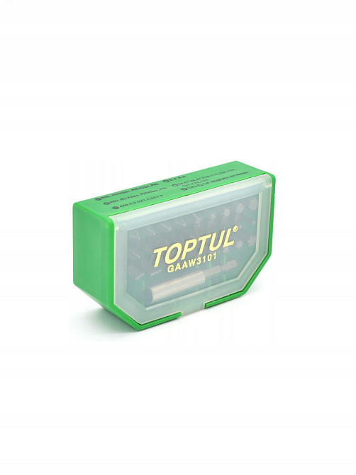 Набор бит для шуруповерта 31ед. TOPTUL 1/4" SL;PH;PZ;TORX;HEX + магнитный держатель GAAW3101 Харьков - изображение 7