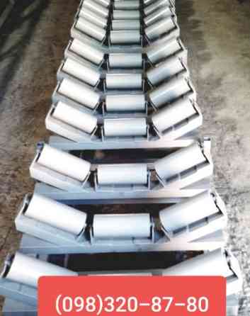 Роликоопоры для щебня и руды из швеллера, желобчатые в сборе с роликами Київ