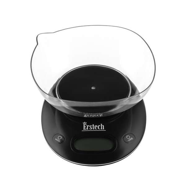 Весы кухонные ErsteСh EKS-5181-BlaСk 5 кг черные Киев - изображение 2