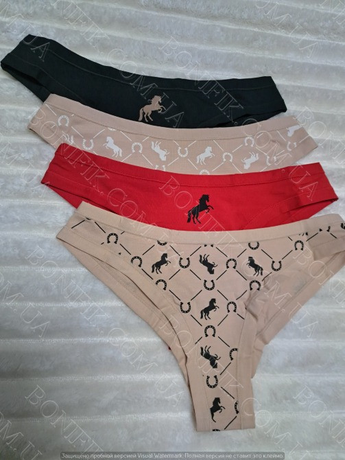 Женские трусы-бразилианы с рисунком ТМ "Obrana" (арт. 200-20/2) Кривий Ріг - зображення 2
