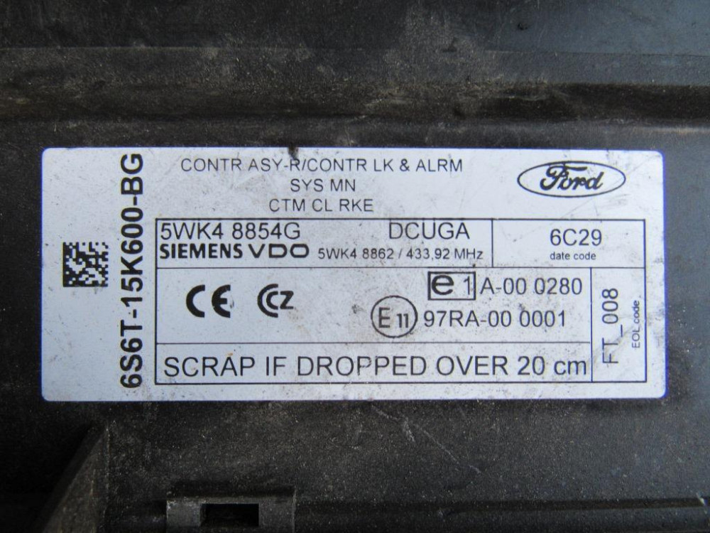 Блок комфорта Ford Fusion 2002-2012 (6S6T-15K600-BG) Ковель - зображення 2