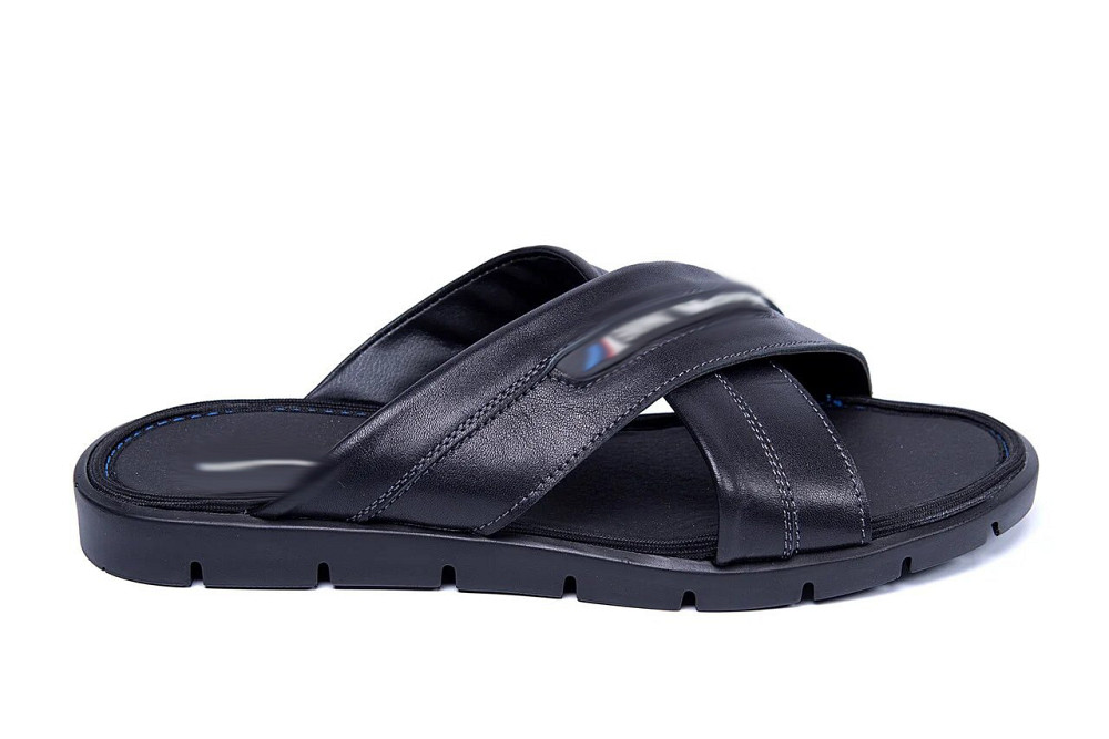 Мужские кожаные  летние шлепанцы-сланцы Київ - зображення 2