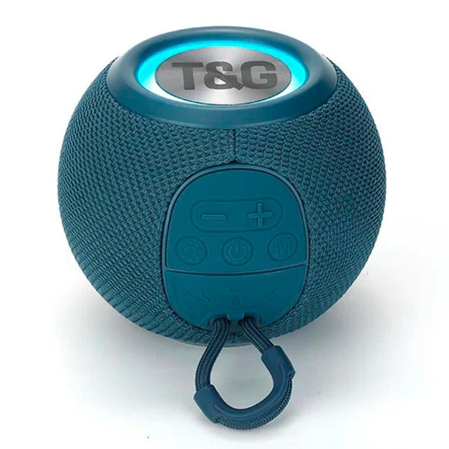 Колонка портативная Bluetooth T&G TG337 blue синяя Київ - зображення 3
