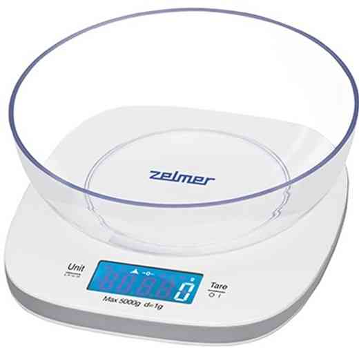 Весы кухонные ZELMER ZKS1450 5 кг белые Київ