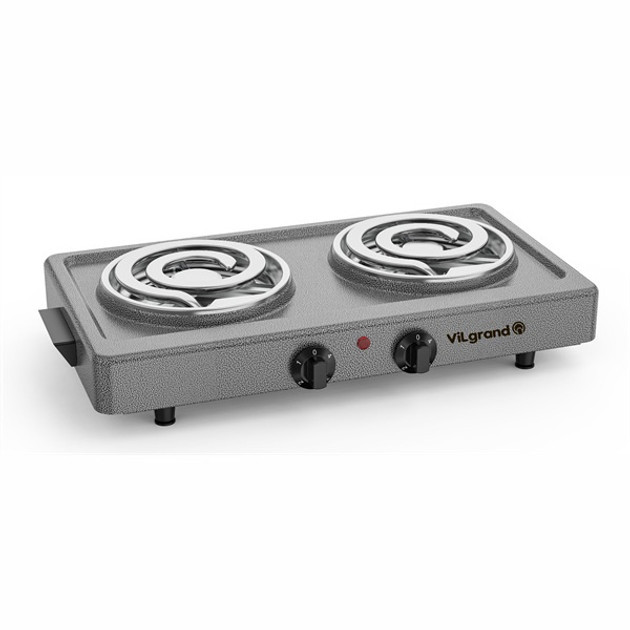 Электроплита Vilgrand VHP162D GRAY 2000 Вт серая Київ - зображення 1
