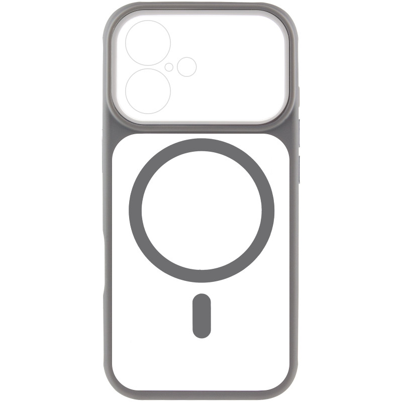 Чехол TPU+PC GETMAN Moon Clear with MagSafe для Apple iPhone 16 (6.1") Херсон - зображення 3