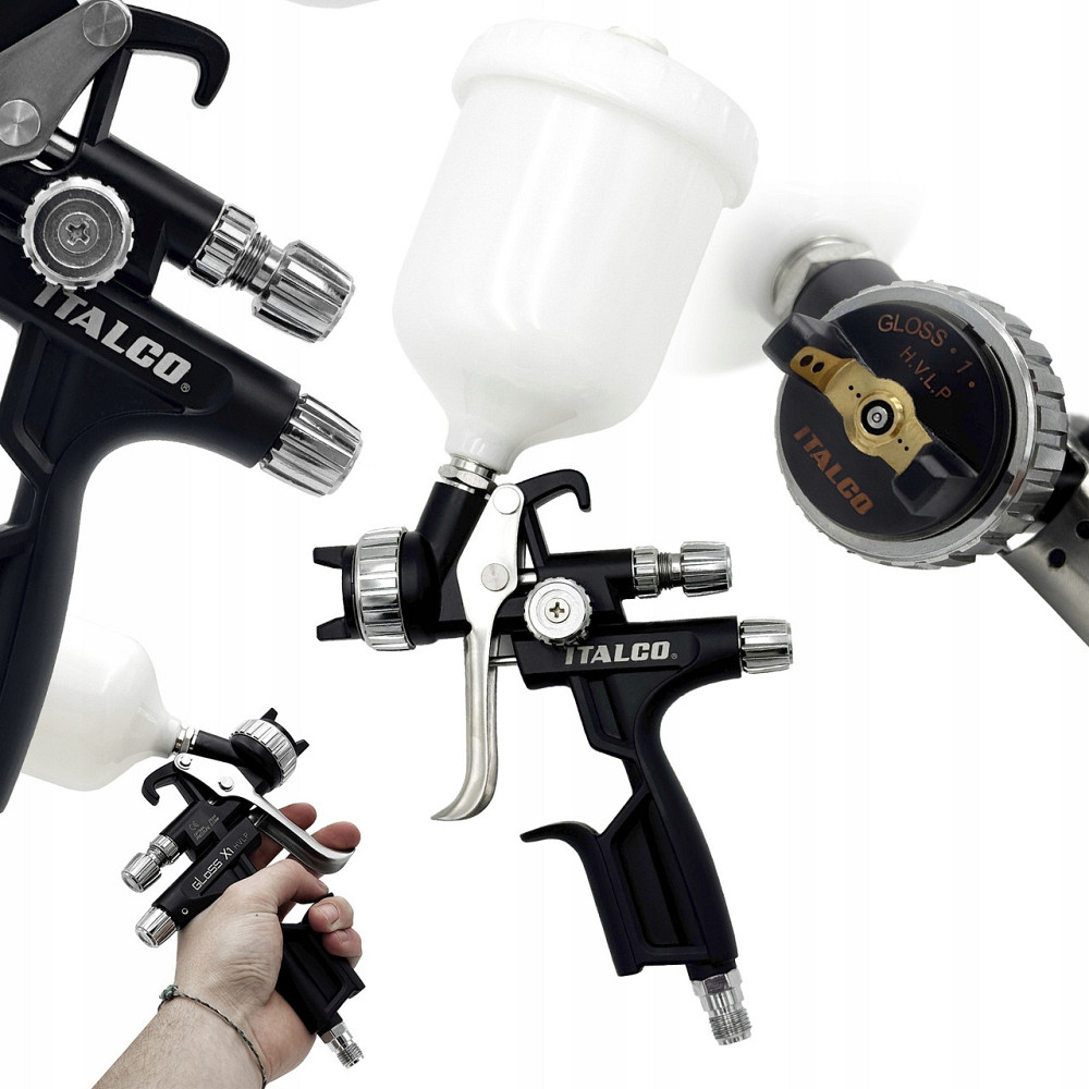 Краскопульт HVLP 1.3 мм HVLP 600мл, 1,3мм ITALCO Gloss-1.3 Харків - зображення 2