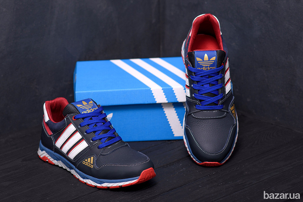 Мужские кожаные кроссовки Adidas Tech Flex Blue Київ - зображення 9