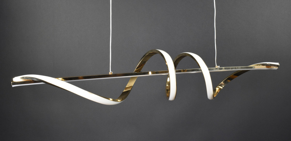 Люстра стельова LED K23-1200-gd-k Золото 30-100х20х120 см. Київ - зображення 1