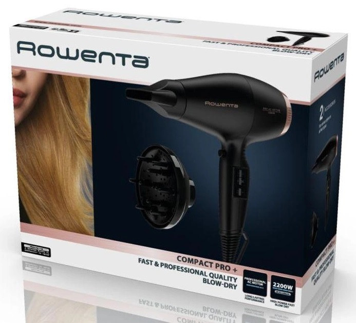 Фен Rowenta СV6930F0 2200 Вт черный Київ - зображення 3