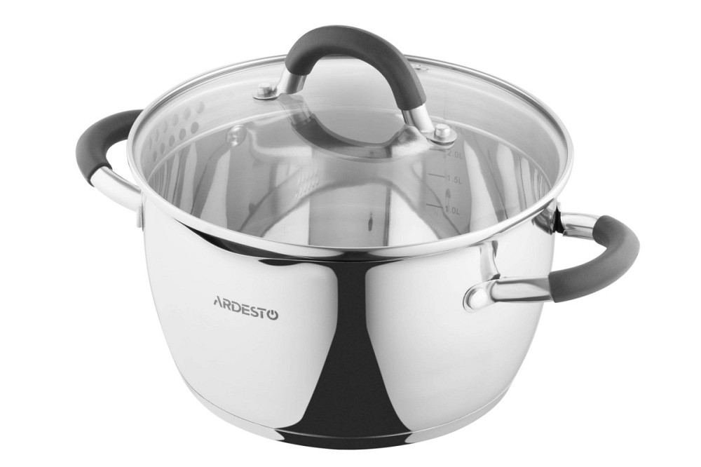 Каструля з кришкою Ardesto Gemini Livorno AR-1932-GS 20 см 3.2 л Киев - изображение 1