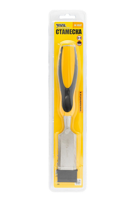 Стамеска ударная MASTERTOOL CrV 32 мм с двухкомпонентной ручкой 14-1532 Харків - зображення 6