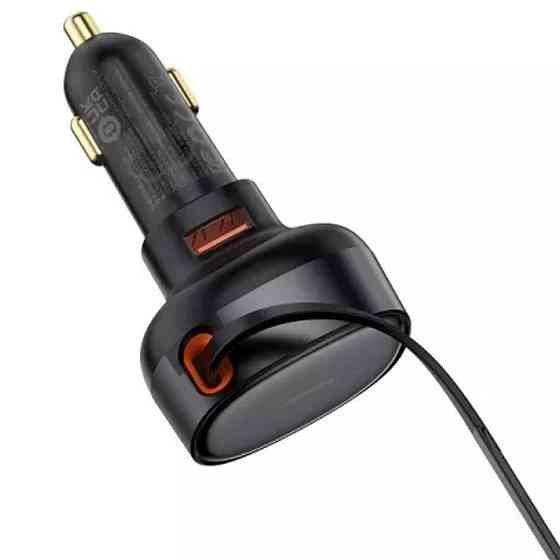 АЗУ Baseus Enjoyment Pro PD60W+QC3.0 with retractable cable (1USB-A/1C) (C000578) Херсон