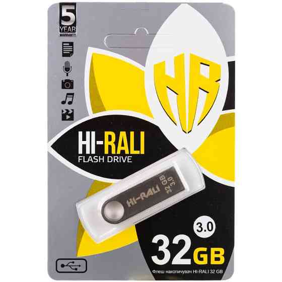 Флеш-накопитель Hi-Rali Shuttle USB 3.0 Серебряная серия — 32GB Херсон