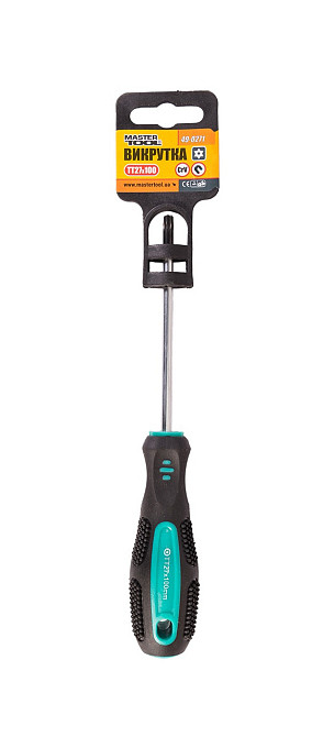 Отвёртка магнитная MASTERTOOL TORX TT27х100 мм ручка с TPR покрытием 49-0271 Харків - зображення 2