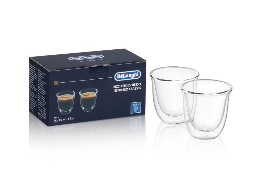 Набір склянок для еспресо DeLonghi 5513284151 60 мл 2 шт Киев - изображение 1