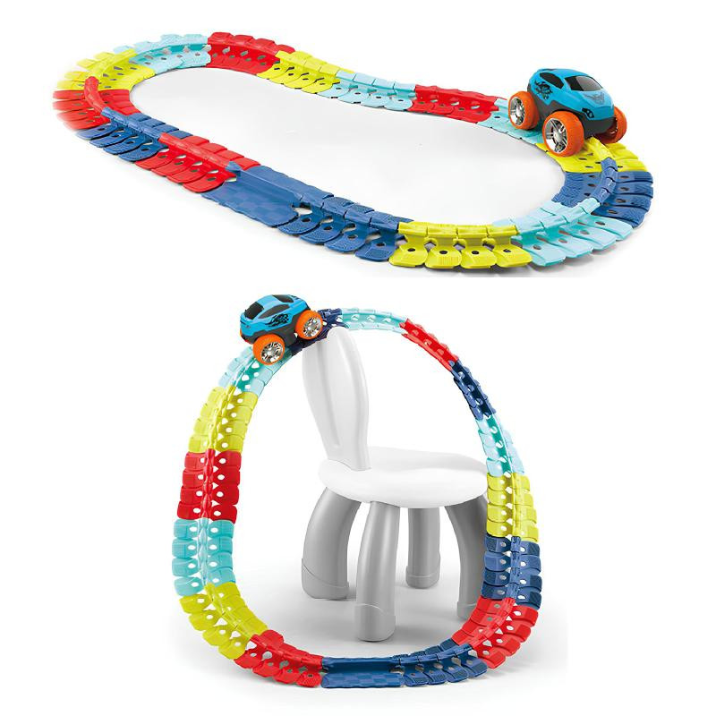 Интерактивный трек с инерционной машинкой SHT 188 Changeable Trak (92pcs/1CAR) Херсон - изображение 1