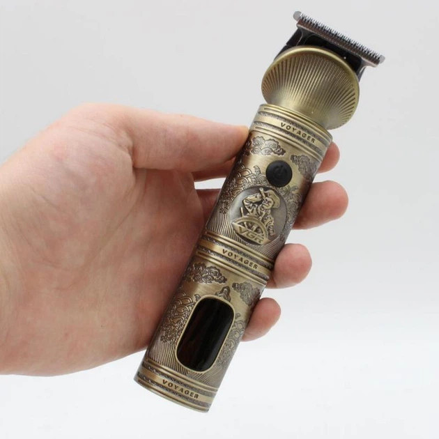 Машинка для стрижки аккумуляторная VGR V-106 золотистая Київ - зображення 5