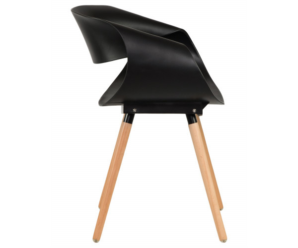 Стілець Берта пластиковий чорний Дніпро - зображення 2