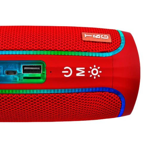 Колонка портативная Bluetooth T&G TG288 red красная Київ - зображення 3