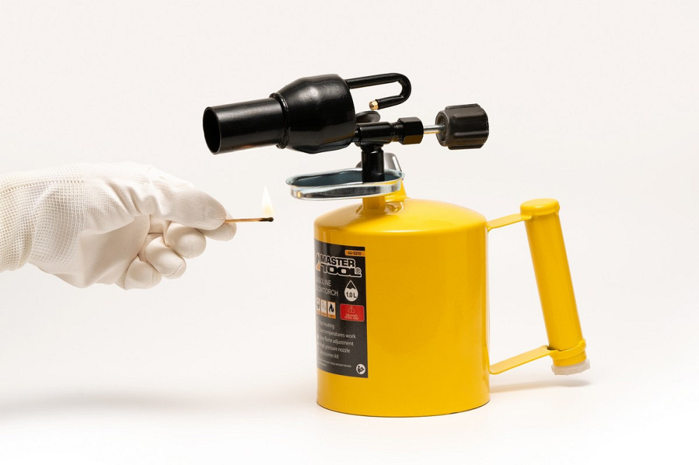 Лампа паяльная бензиновая MASTERTOOL 1.0 л 1100°С 32 мм 1200 г/час 0.25 МПа 44-5210 Харків - зображення 5