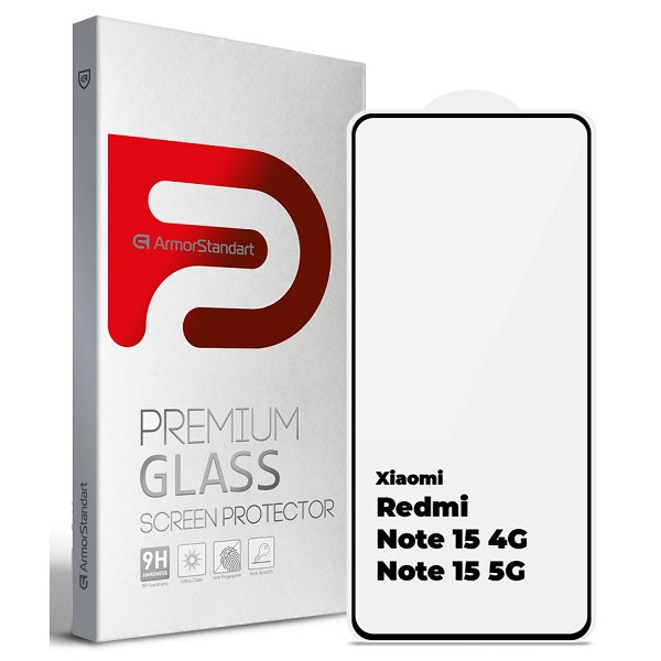 Захисне скло ArmorStandart Edge Glue Curved для Xiaomi Redmi Note 15 4G/Note 15 5G (ARM90044) Харьков - изображение 1