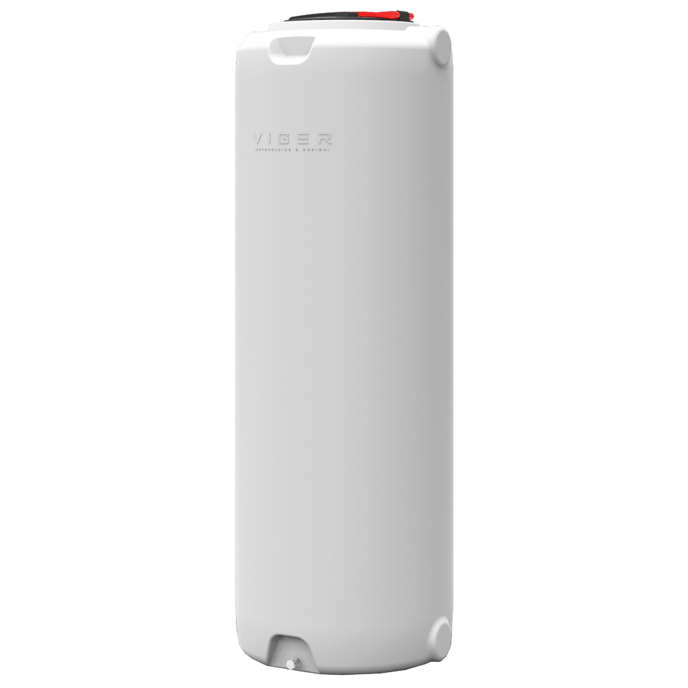 Емкость 1000 л узкая вертикальная Viger белая Київ - зображення 1