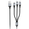 Дата кабель Hoco X102 Fresh 3in1 USB to Lightning /MicroUSB/Type-C 2.4A (1m) Херсон