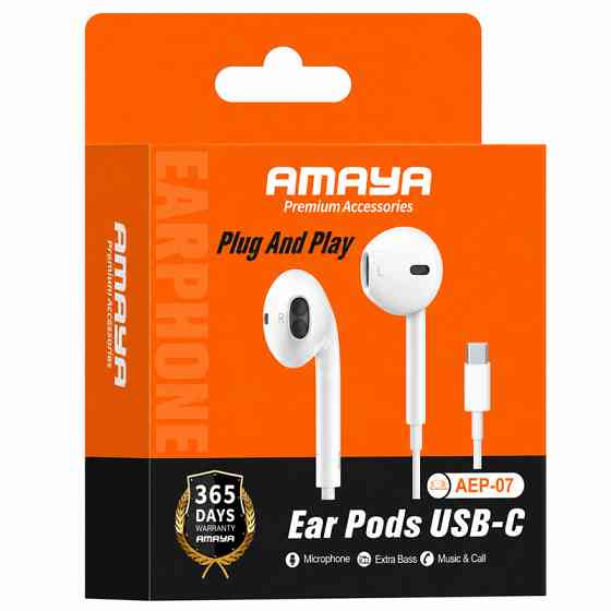 Уценка Наушники Amaya AEP-07 (Type-C/1.2m) Херсон