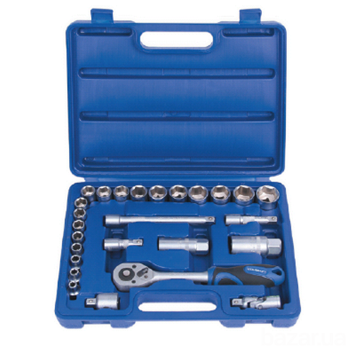 Набор головок с трещоткой 3/8" 27 ед. СТАНДАРТ ST-3827 Харків - зображення 1