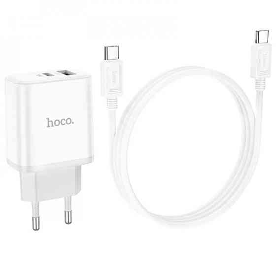 СЗУ Hoco C105A Stage PD20W+QC3.0 (1USB-A/1C) + кабель Type-C to Type-C Херсон