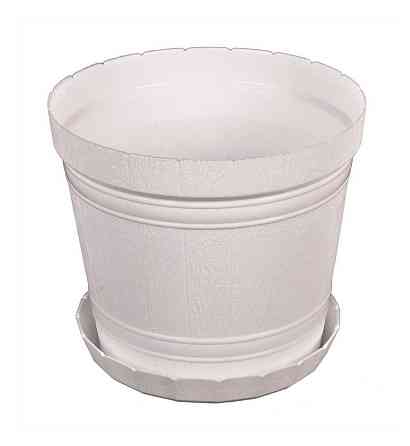 Горшок цветочный ГОСПОДАР "КАДУШКА" Ø18 см белый 92-8037 Харьков