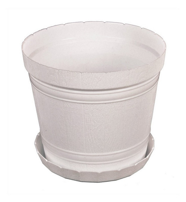 Горшок цветочный ГОСПОДАР "КАДУШКА" Ø18 см белый 92-8037 Харьков - изображение 1