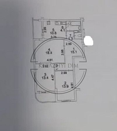 Продаж 3-х к. квартири на Осокорках. №21145054 Київ - зображення 8