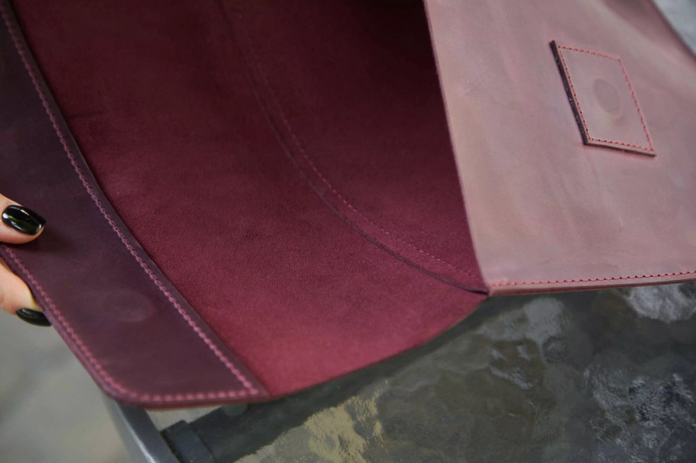 Чехол для ноутбука винтажный Incarne Line MacBook Pro 14" 2021-2025 line-burgundy-vintage-pro-14 бор Київ - зображення 5