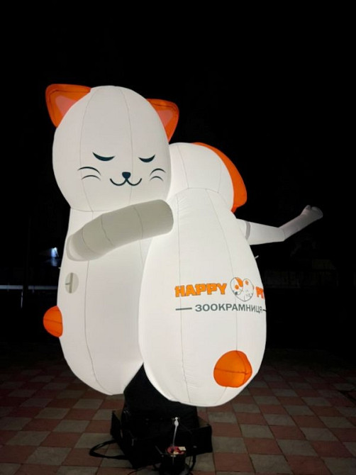 Зазивало надувний чоловічок. Вулична реклама бюджетна, мобільна, багаторазова. 3.4 метри Киев - изображение 11