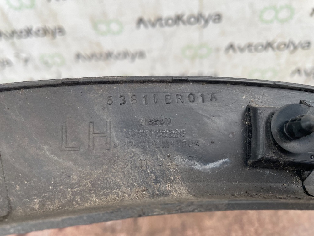Накладка крыла передняя левая Nissan Qashqai 2007-2013 (63811BR01A) Ковель - изображение 3