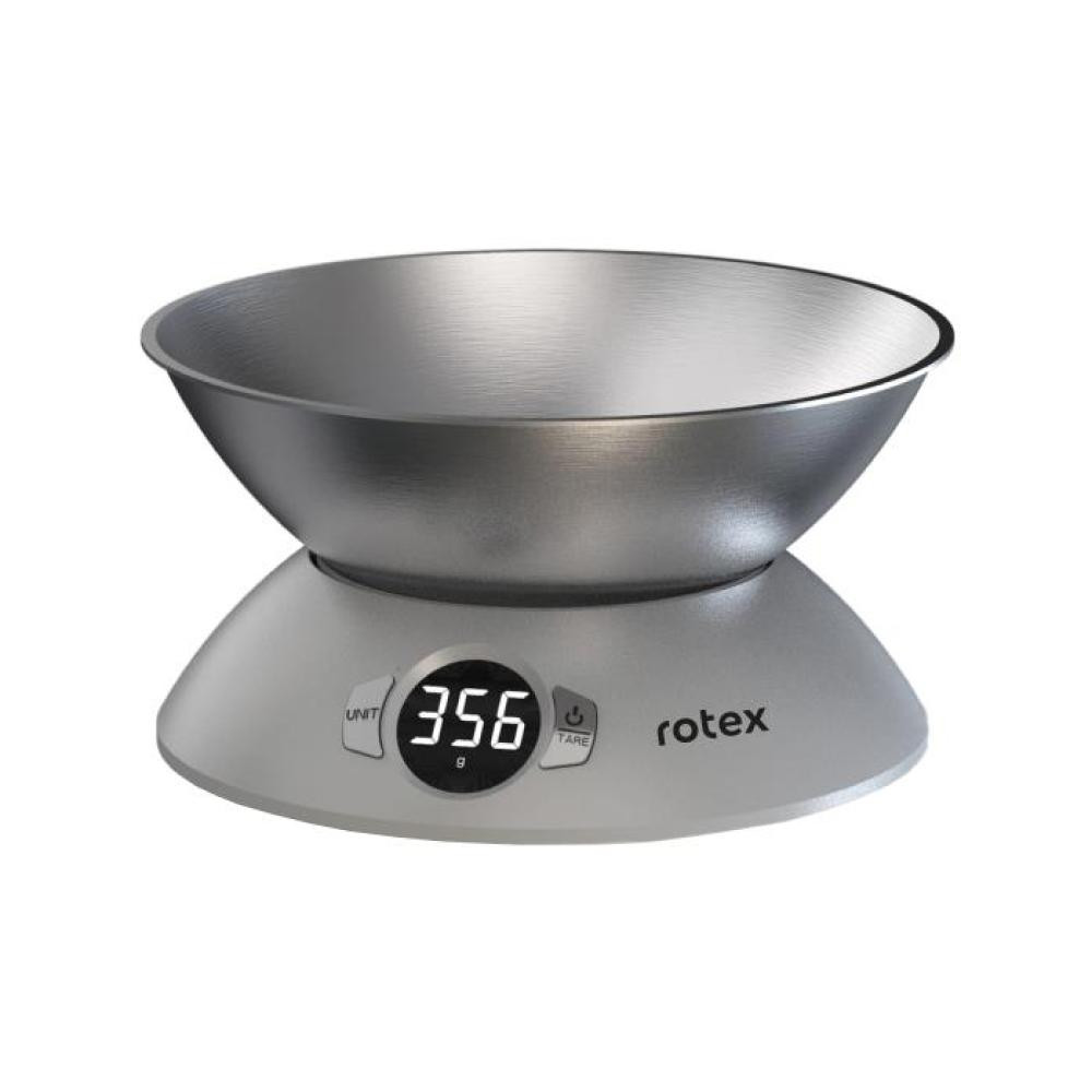 Весы кухонные Rotex RSK18-S 5 кг серебристые Київ - зображення 1