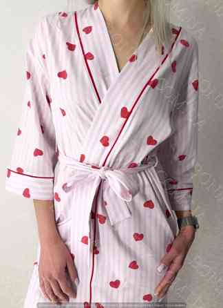 Женский халат на поясе с рисунком "Loveu" (арт. LGK 208/25/01) Кривий Ріг