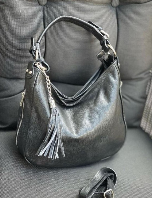 Італійська натуральна шкіряна сумка жіноча , хобо TS000165 Київ - зображення 4