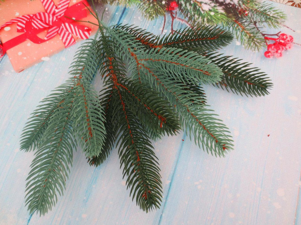 Искусственная ветка ели Элит - 3 Голубая (700 шт.) Киев - изображение 9