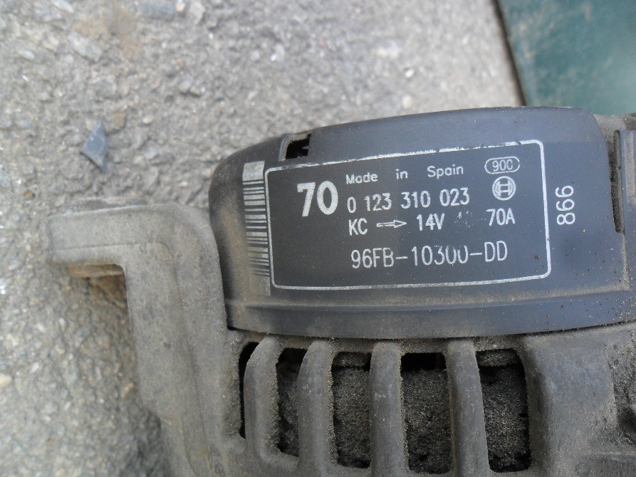 Генератор Форд Ескорт 1.6, 16V, 97 р. Ford 96FB10300DD, Бош 0123310023 Вінниця - зображення 4