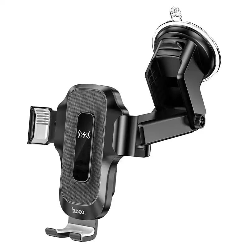 Автодержатель с БЗУ Hoco HW3 Wise 15W (center console) Херсон - зображення 3